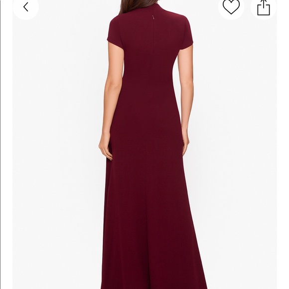 Betsy & Adam Asymmetrical Dress Green (Pine) - Picture 2 of 3